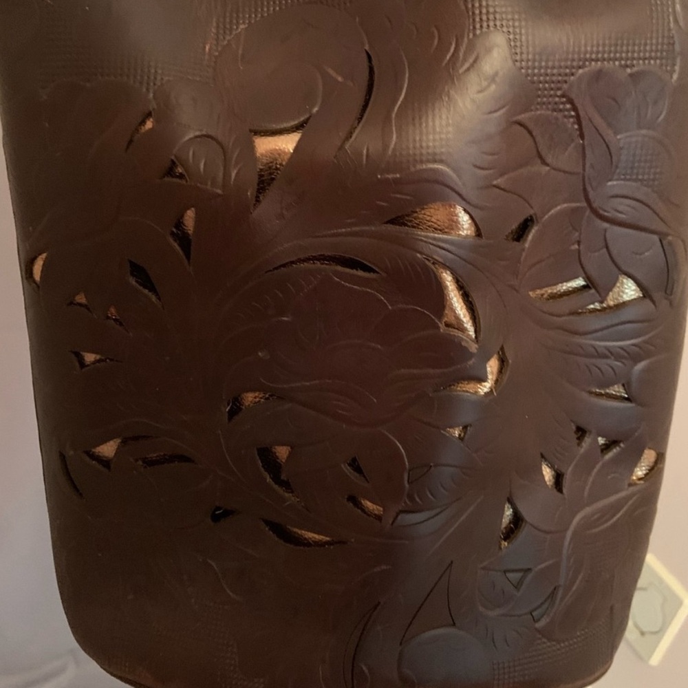 Patricia Nash Bucket Crossbody Bag w/ Embossing